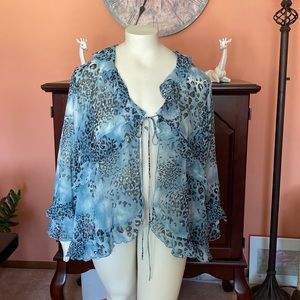 Beautiful Leopard print cardigan to wear over your favorite black tank top